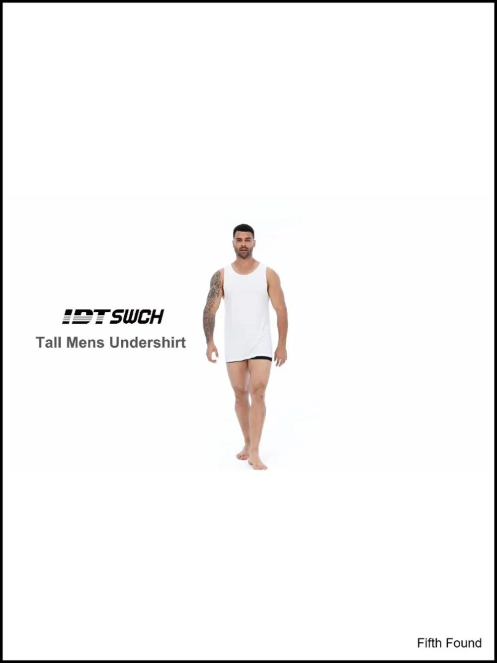 Tall Sleeveless Undershirt Lightweight Breathable Viscose Spandex Tank